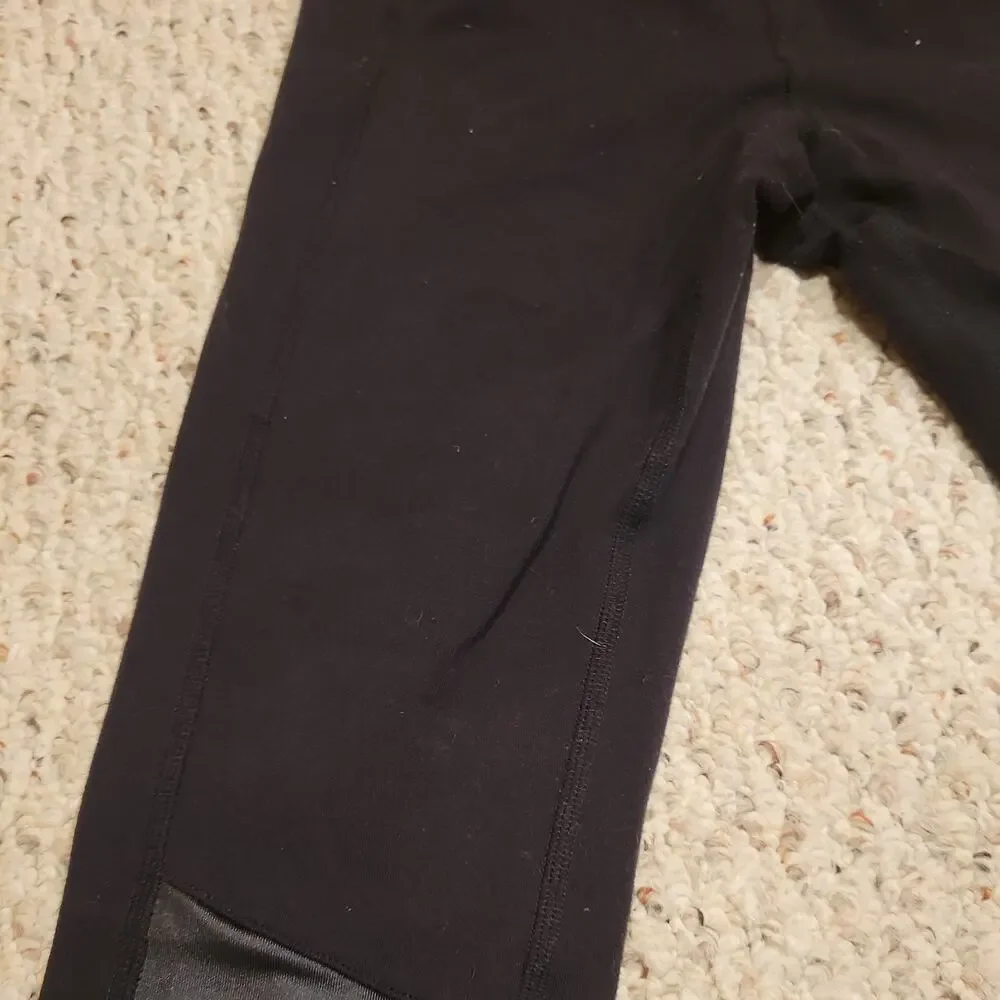 Alo Yoga Women’s High-Waist Mesh Black Moto Leggings Active Yoga Gym Size XS